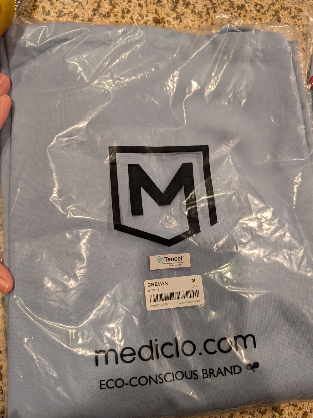 Mediclo Light Blue Denim Scrub Set NWT